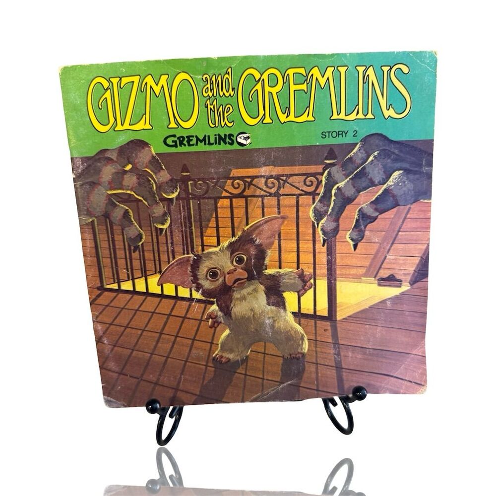 Vintage Gremlins Vinyl Read-Along Book Story 2 Illustrated 1984